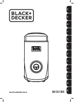 Preview for 1 page of Black+Decker BXCG150E Original Instructions Manual