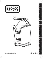 Black+Decker BXCJ100E Instructions Manual preview