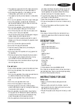 Preview for 7 page of Black+Decker BXMM1000E Original Instructions Manual