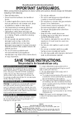 Preview for 3 page of Black+Decker CM3005S Use And Care Manual