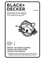 Black+Decker CS1024 Instruction Manual preview