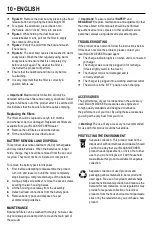 Preview for 10 page of Black+Decker CWV9610SPT Instruction Manual