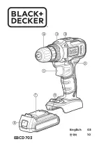 Black+Decker EBCD703 Manual предпросмотр