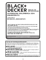 Preview for 18 page of Black+Decker FLEX VAC BDH2020FL Instruction Manual