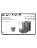 Preview for 1 page of Black+Decker HC150 Use And Care Manual