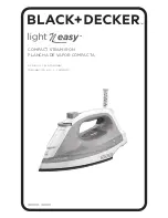 Предварительный просмотр 1 страницы Black+Decker Light 'N Easy IR1000 Use And Care Manual