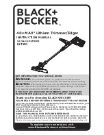 Preview for 1 page of Black+Decker LST140 Instruction Manual