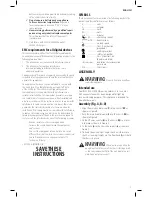 Preview for 5 page of Black+Decker POWERSERIES PRO HCUA525BA Instruction Manual