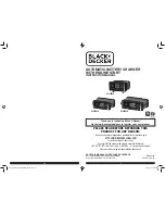 Black + Decker BC15BDCA Instruction Manual предпросмотр