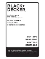 Black + Decker BEHT200 Instruction Manual предпросмотр