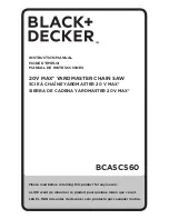 Black + Decker YARDMASTER BCASCS60 Instruction Manual preview