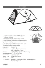 Предварительный просмотр 4 страницы Black Diamond Equipment Ahwahnee Manual