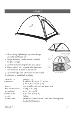 Предварительный просмотр 7 страницы Black Diamond Equipment Ahwahnee Manual