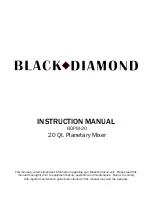 Предварительный просмотр 1 страницы Black Diamond Equipment BDPM-20 Instruction Manual