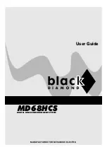 Black Diamond Equipment MD68HCS User Manual preview