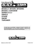 Предварительный просмотр 12 страницы Black Hawk BH3200 Parts Manual