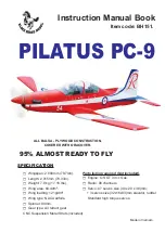 Black Horce Model PILATUS PC-9 Instruction Manual Book preview