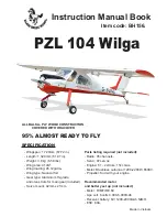 Preview for 1 page of Black Horce Model PZL 104 Wilga Instruction Manual Book