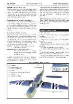 Preview for 3 page of Black Horce Model SEA FURY BH113-A Instruction Manual Book