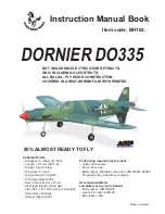 Preview for 1 page of Black Horse Model dornier DO335 Instruction Manual