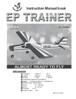 Black Horse Model EP-TRAINER Instruction Manual Book preview