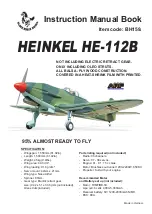 Предварительный просмотр 1 страницы Black Horse Model HEINKEL HE-112B Instruction Manual Book