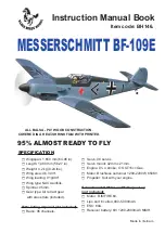 Black Horse Model MESSERSCHMITT BF-109E BH146 Instruction Manual preview