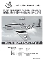 Black Horse Model Mustang P51 Instruction Manual Book предпросмотр