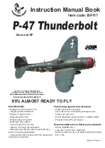 Black Horse Model P-47 THUNDERBOLT BH117 Instruction Manual Book preview