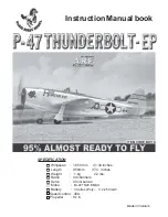 Black Horse Model P- 47 THUNDERBOLT- EP Instruction Manual Book предпросмотр