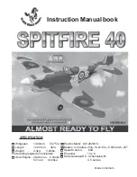 Preview for 1 page of Black Horse Model Spitfire 40 Instruction Manual