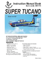 Black Horse Model SUPER TUCANO BH173 Instruction Manual Book preview