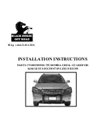 Предварительный просмотр 1 страницы Black Horse Off Road 17G80330MSS Installation Instructions