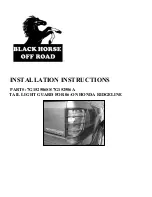 Black Horse Off Road 7G152506SS Installation Instructions предпросмотр