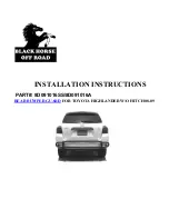 Black Horse Off Road 8D091016SS Installation Instructions preview