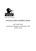 Предварительный просмотр 1 страницы Black Horse Off Road 8DJPCESS-DL Installation Instructions