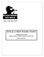 Предварительный просмотр 1 страницы Black Horse Off Road AB-FO19 Installation Instructions