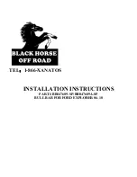 Предварительный просмотр 1 страницы Black Horse Off Road BB047609-SP Installation Instructions