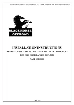 Black Horse Off Road RB08SS Installation Instructions предпросмотр