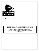 Black Horse Off Road TFFJL1 Installation Instructions Manual preview