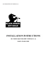 Black Horse Off Road TR-JECOOE Installation Instructions preview
