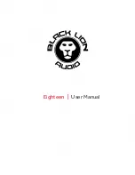 Black Lion Audio Eighteen User Manual предпросмотр