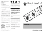 Предварительный просмотр 1 страницы Black Lion Audio Revolution 2x2 Quick Start Manual