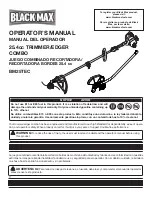 Preview for 1 page of Black Max BM25TEC Operator'S Manual