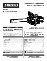 Предварительный просмотр 1 страницы Black Max BM5020 Operator'S Manual