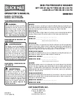 Preview for 56 page of Black Max BM80920 Operator'S Manual