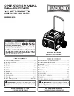 Предварительный просмотр 1 страницы Black Max BM903600 Operator'S Manual