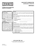 Предварительный просмотр 48 страницы Black Max BM903600 Operator'S Manual