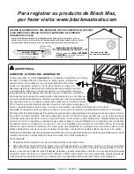 Preview for 27 page of Black Max BM907500 Operator'S Manual