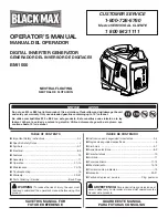 Предварительный просмотр 1 страницы Black Max BMi1000 Operator'S Manual